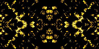 Sarı Fırça Boyası. Ateş kravat boyası Grunge. Galaksi Aquarelle dokusu. Metal Graffiti Grunge. Gece Soyut Yazdırma. Altın Yağlı Fırça. Koyu Kirli Suluboya. Siyah Geometrik Sembol.