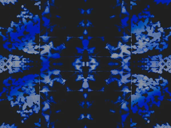 Wzór Danima Frosta Niebieski Motyw Geometryczny Biała Przestrzeń Artystyczna Canva — Zdjęcie stockowe