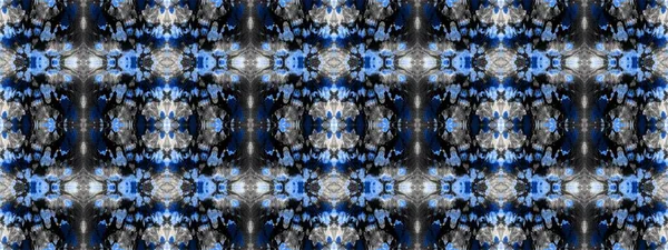 Šedý Barevný Prapor Geometrický Ornament Námořnictva Modrá Špinavá Akvarel Azure — Stock fotografie