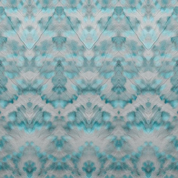 Tinte Corbata Étnica Cyan Gris Cielo Fondo Invierno Gray Abstract — Foto de Stock