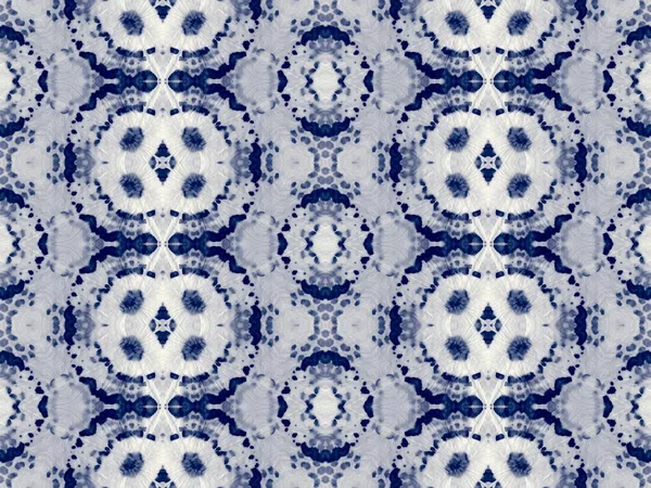 Navy Tie Dye Textuur Shibori Etnische Naadloos Blauwe Grunge Backgdrop — Stockfoto
