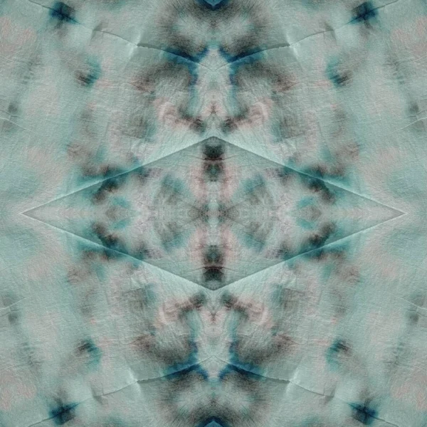 グリーン アート パステルカラーの絵筆画 冬用ブラシ素材 ホワイトフォークオイルインク 緑の幾何学的タイル 海の幾何学的装飾 ブルー ダーティ アート — ストック写真