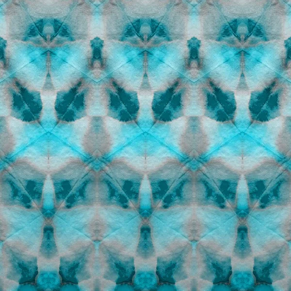 Black Cyan Tie Dye Zigzag Icy Xmas Watercolor Black Winter — Fotografia de Stock