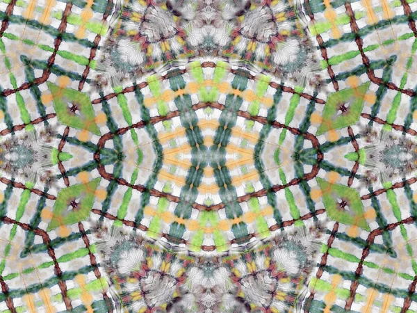 Home Geometric Ornament Kain Tie Dye Print Kotor Watercolor Crumpled — Stok Foto