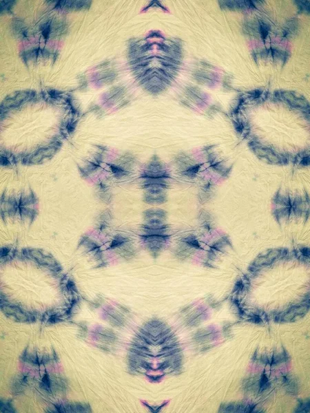 Pastel Geometrické Dlaždice Kmenová Akvarelová Textura Fabric Dirty Art Effect — Stock fotografie