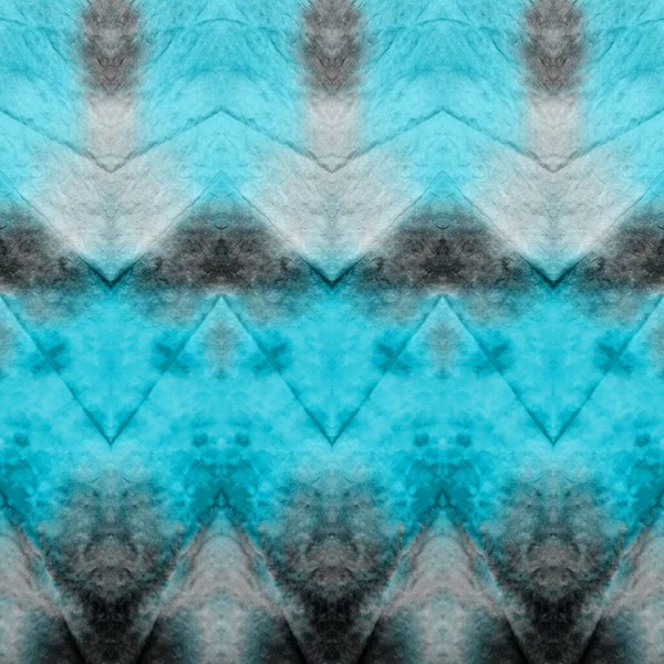 Grey Aqua Tie Dye Zigzag Ice Winter Dirty Art Inglés — Foto de Stock