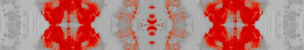 Spray Aquarelinkt Rode Geometrische Tegel Geborsteld Papier Dirty Art Stijl — Stockfoto