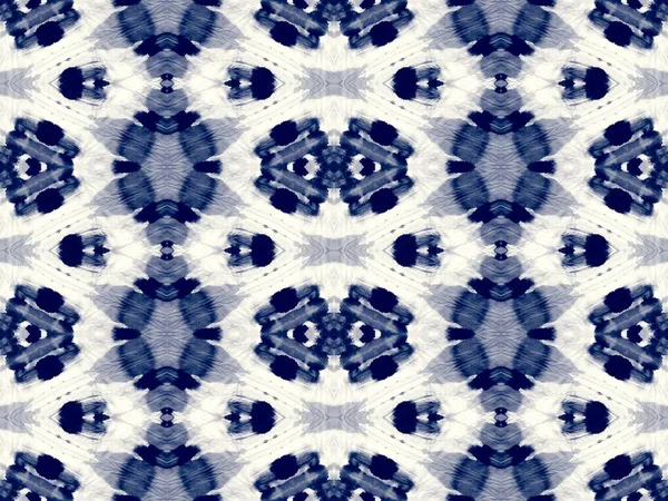 Encre Tissu Teint Marine Pinceau Bleu Art Papier Brossé Navy — Photo