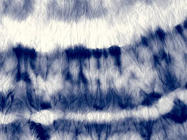 Индиго Крашеная Ткань Чернила Гранж Морской Эффект Акварель Облачная Вода — стоковое фото