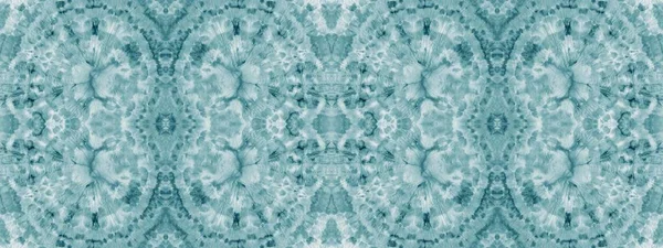 White Tie Dye Batik Snow Traditional Art Blue Brushed Paper — Stock Fotó