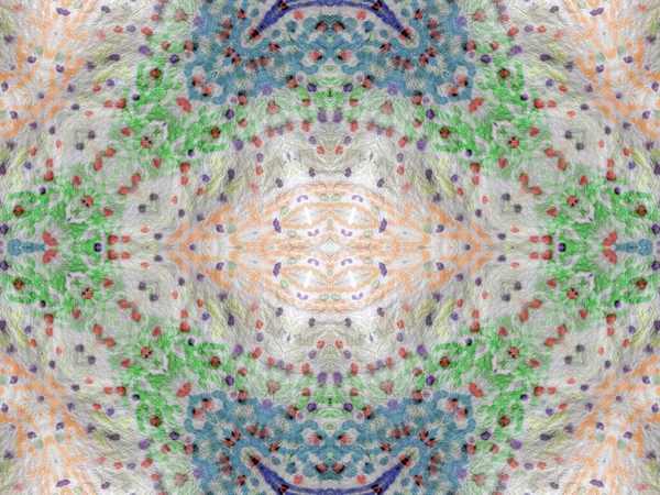 Tyg Geometrisk Kakel Folk Tie Dye Texture Smutsig Konsteffekt Rumpad — Stockfoto