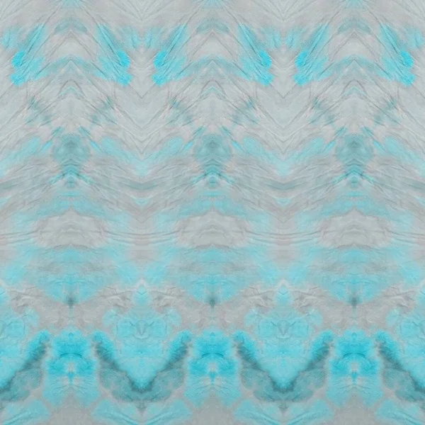 Kék Szürke Nyakkendőfesték Textúra Jeges Téli Művészet Havas Aquarelle Festék — Stock Fotó