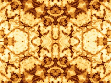 Sarı Geometrik Sembol. Yıkanmış kravat boyası. Kahverengi Kova Boyası. Yanmış Kova dokusu. Hasarlı Yağ Kağıdı. Ochre Geleneksel Boyalı. Eski Dişli Kağıt. Gözleme Kirli Sanat Kanvası.