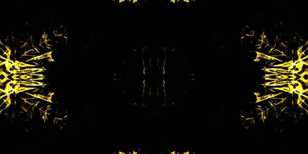 Жовтий Олійний Папір Спалити Творчу Фарбу Краватки Блиск Акварельний Друк — стокове фото
