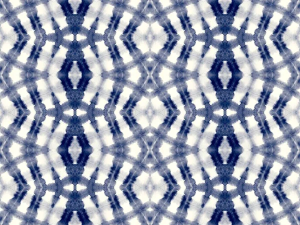 Indigo Tie Dye Seamless Indigo Modern Ogee Tile Blue Dirty — Photo