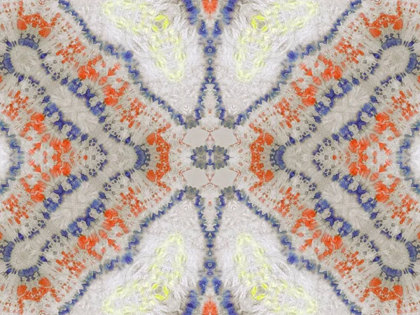 Ludowa Płytka Geometryczna Niechlujny Artystyczny Barwnik Grunge Artystyczny Pędzel Akwarelkowy — Zdjęcie stockowe