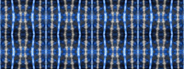 Niebieska Etniczna Farbowana Sztuka Marynarka Szczotkowana Ciemna Płynna Struktura Jeansowy — Zdjęcie stockowe