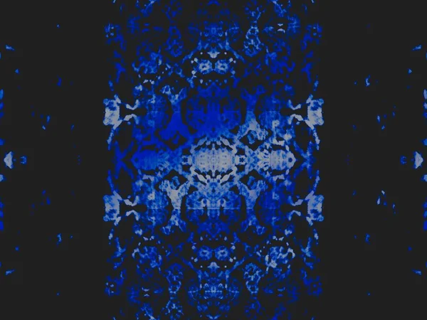 Nachtvorst Vorm Blauwe Siertegel White Frost Verfde Vieze Kunst Oude — Stockfoto