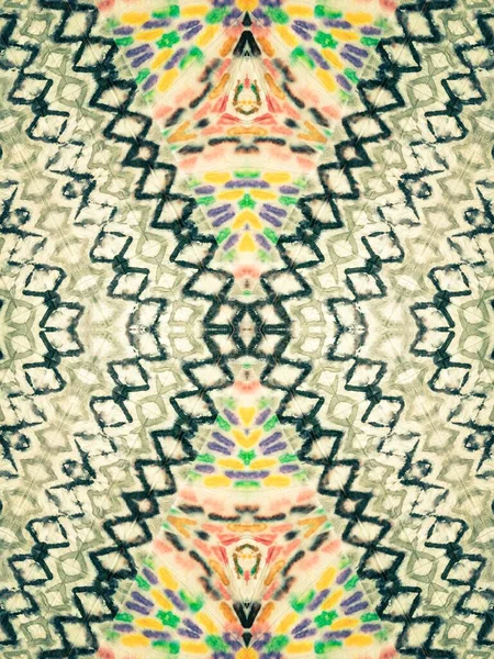 Ornate Tribal Seamless Pincel Aquarelle Folk Grunge Efeito Tecido Arte — Fotografia de Stock