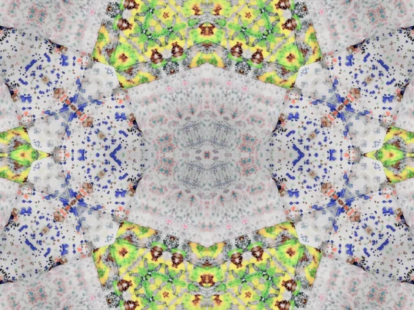Vodní Geometrické Dlaždice Fabric Artistic Tie Barvy Grungy Effect Zmačkaný — Stock fotografie