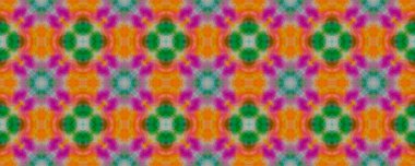 Bohem hippi desenli baskı. Yeşil Fas Süslemesi. Tekrarla. Doğulu Etnik İkat. Mavi Özbek Mozaik Tasarımı. Turuncu Etnik İkat Mavi Çiçekli Batik İkat. Arapça Geometrik Süsleme Boho.