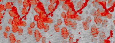 Medikal kravat boyası izi. Suluboya Baskı. Kirli Sanatlar Pankartı. Korku Aquarelle Boya Fırçası. Kırmızı Graffiti Grunge. Fırçalanmış doku. Sprey Yağ Mürekkebi. Modern Boyalı.