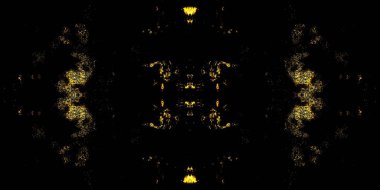 Sarı Fırçalı Doku. Shine Tie Boyalı Banner. Parıltılı Soyut Doku. Graffiti Grunge 'ı yakın. Uzay Suluboya Yazdırma. Koyu Kağıt Boyası. Altın Kirli Arkaplan. Siyah Etnik Süsleme.