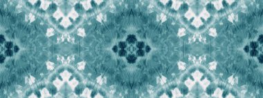 Kar kravatı boyası Grunge. Beyaz Fırçalı İpek. Cyan Kabilesi Kusursuz. Parlak Geleneksel Sanat. Beyaz fırça boyası. Cyan Geometrik Tekrarlama. Azure Dirty Art Efekti. Mavi Kova Boya Fırçası