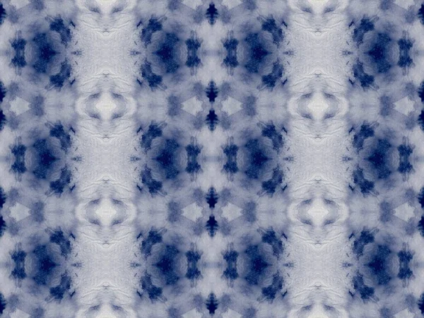 Niebieski Wzór Barwnika Indygo Navy Szczotkowane Tekstury Powtarzam Geometryczne Jeansy — Zdjęcie stockowe