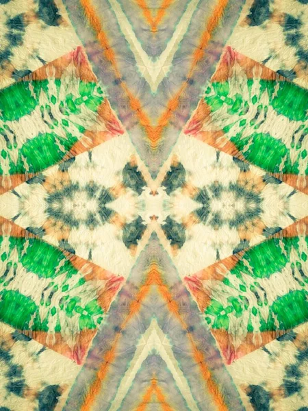 Фіктрична Геометрія Tribal Watercolor Patchwork Pastel Paintbrush Art Виготовлений Папір — стокове фото