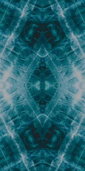 Tintura Gravata Artística Azul Snow Endless Tile Escuridão Grungy Fumo — Fotografia de Stock