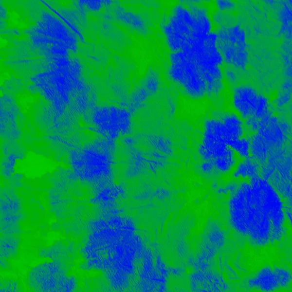 Blue Tie Dye Grunge Aquarellfarbe Vorhanden Schmutziger Hintergrund Grüner Aquarellpinsel — Stockfoto