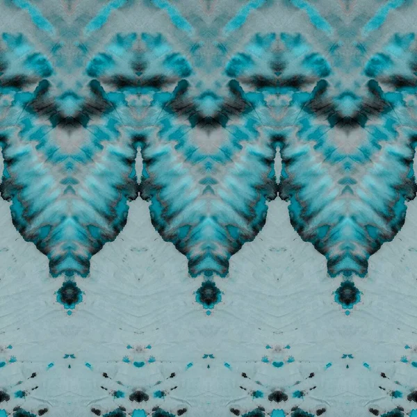 Teinture Cravate Bleue Hiver Noël Icy Grungy Effect Aquarelle Abstraite — Photo