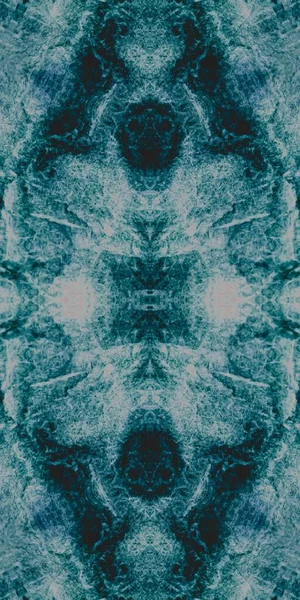Azure Tie Dye Naadloos Star Repeating Pattern Nacht Vuile Kunst — Stockfoto