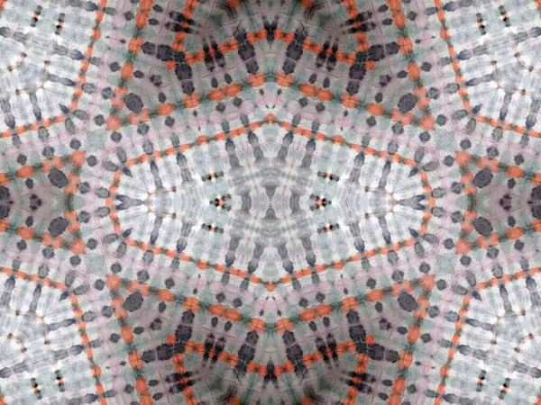 Διακοσμημένο Γεωμετρικό Στολίδι Λωρίδες Από Άσπρη Γραβάτα Βρώμικο Χρώμα Αποτυπώματα — Φωτογραφία Αρχείου