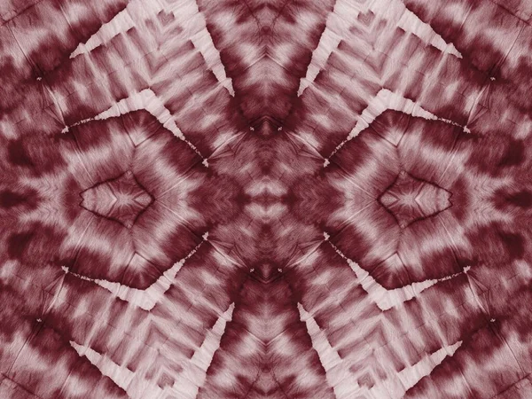Coral Kaleidoscope Tile 페인트 Maroon Grungy Effect 티에리 페인트 브러시 — 스톡 사진