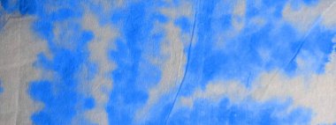 Mavi Yaratıcı Kravat Boyası. Suluboya boya fırçası. Kirli Sanatlar Boyası. Soyut Kova Boya Fırçası. Geleneksel Rough Art Print. Fırçalanmış kağıt. Beyaz Fırçalı İpek. Graffiti Grunge..