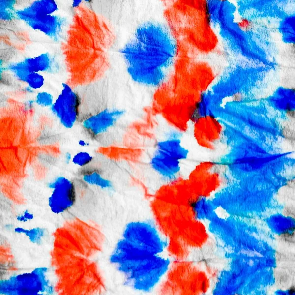 Blue Tie Dye Print Watercolor Paint Dirty Art Style Brown — Stock Photo, Image