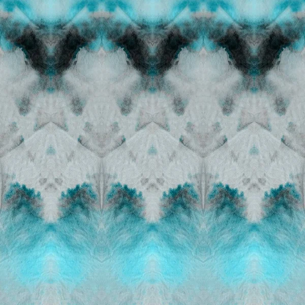 Blue Cyan Ethnic Tie Dye Sky Artistic Canva White Abstract — Fotografia de Stock