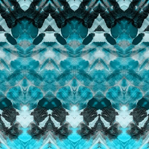 Black Aqua Tie Dye Texture Icy Dirty Art Banner Snow — Stock Photo, Image