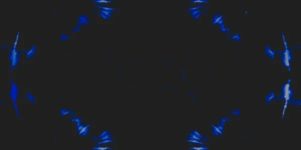 Nattbindvävsmönster Glow Endless Seamless Denim Snöig Smutsig Konst Stil Blå — Stockfoto