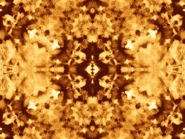 Tuile Géométrique Marron Tie Dye Pattern Texture Aquarelle Lumière Abstraite — Photo