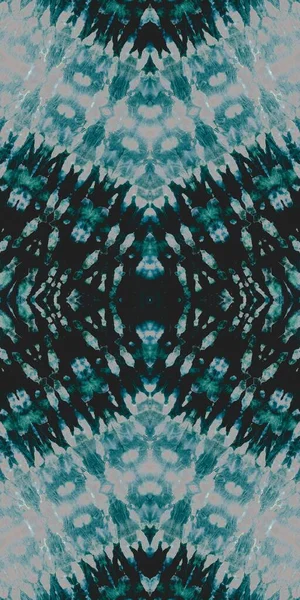 Nattslipsfärgning Mörkt Geometriskt Motiv White Cold Dyed Dirty Art Gamla — Stockfoto