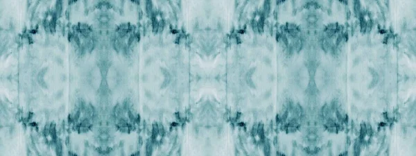 White Tie Dye Seamless Cyan Ethnic Seamless Azure Grungy Effect — Zdjęcie stockowe