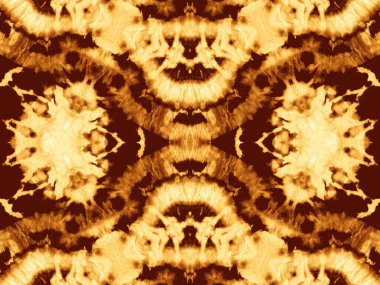 Kahverengi Sembol Süsü. Boyalı Bayrak. Sarı suluboya boya. Krep suluboya baskısı. Antik Kağıt Boyası. Ochre boya fırçası sanatı. Hafif Fırçalı Doku. Kırsal Sanatsal Kanva.