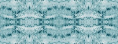 Beyaz Etnik Boyalı Sanat. Cyan Fırçalı Doku. Parlak Ogee Motifi. Beyaz yağlı boya fırçası. Koyu renk fırça boyası. Mavi tekrarlayan desen. Hafif Grunge Arkaplanı. Kar Kova Boyası