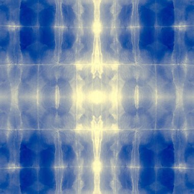 Donanma kravatlı, dikişsiz. Sea Ogee Tertemiz. Indigo Dirty Art Style. Beyaz suluboya boya. Su Modern Grunge. Çamaşır suyu, mürekkep fırçası. Görüntü Mürekkebi. Mavi Soyut Yazdırma.