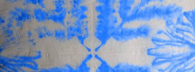 Mavi kravat boyası. Aquarelle dokusu. Kirli Sanatlar Boyası. Geleneksel Suluboya Mürekkebi. Dekoratif Geleneksel Boyalı. Fırçalanmış kağıt. Mavi fırça boyası. Geleneksel Boyalı.