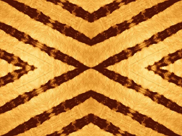 Brown Tribal Seamless Tie Dye Art Impresión Abstracta Oro Textura — Foto de Stock