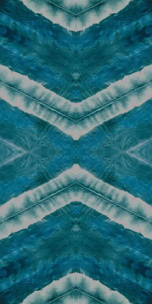 Mavi Boyalı Sanat Batik Yıldız Geometrik Sembolü Gece Buz Güzeli — Stok fotoğraf